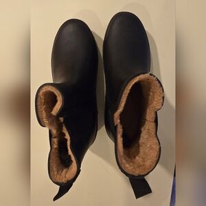 Chooka Women's Plush Chelsea Rain Black Boots